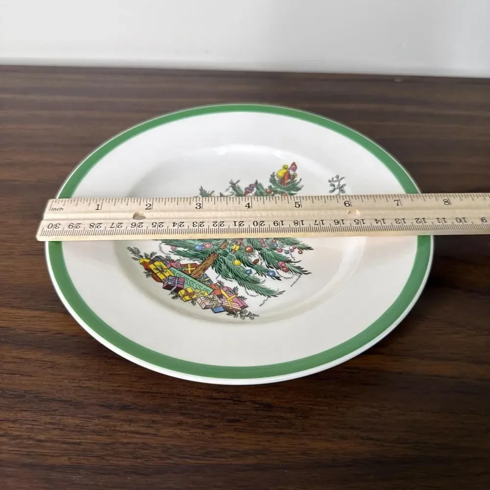 Vintage Spode Christmas Tree Dinner Plate Porcelain Made in England